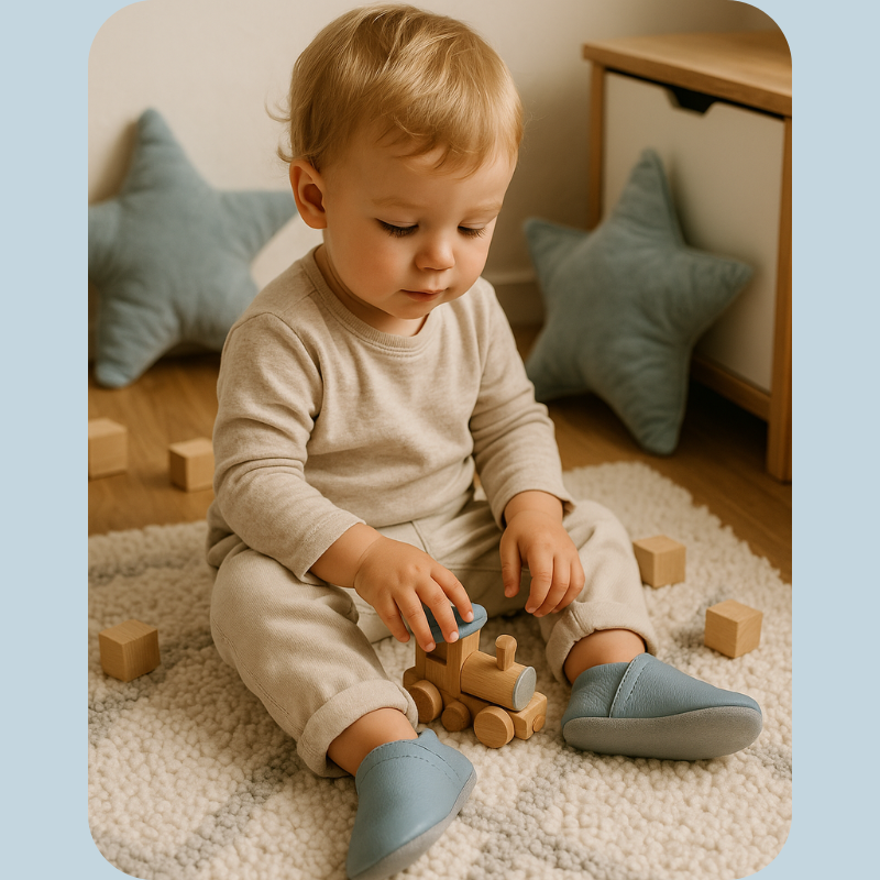Chaussons bébé cuir souple STEP&GO Cocoon